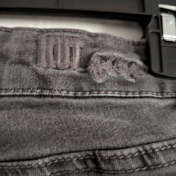 Kut From The Kloth Women's Size 6 Diana Skinny Jeans Gray Black Wash Distressed - Picture 7 of 9